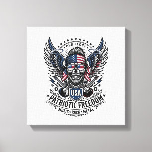 Toile Rocker du bandana patriotique Méta musique Old Glo