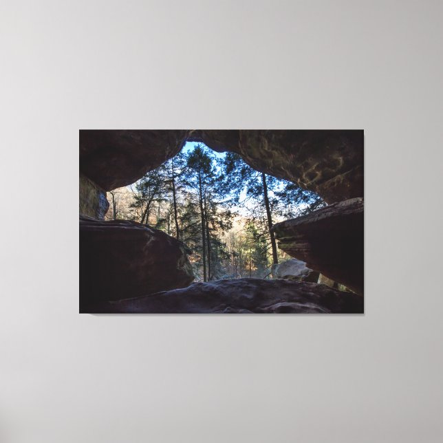 Toile Rockhouse, Hocking Hills State Park, Ohio (Recto)