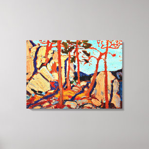 Toile Rocks de Pine Cleft par Tom Thomson