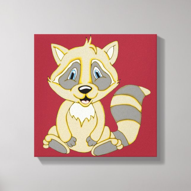 Toile Rocky Raccoon 12 x 12 (Recto)