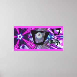 Toile Roi de la nouvelle invasion Vaporwave
