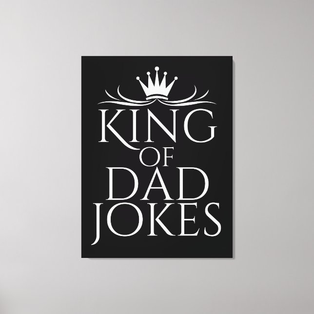Toile Roi des blagues de papa (Recto)