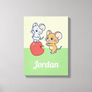 Toile Rollage Anime Tuffy et Jerry Apple