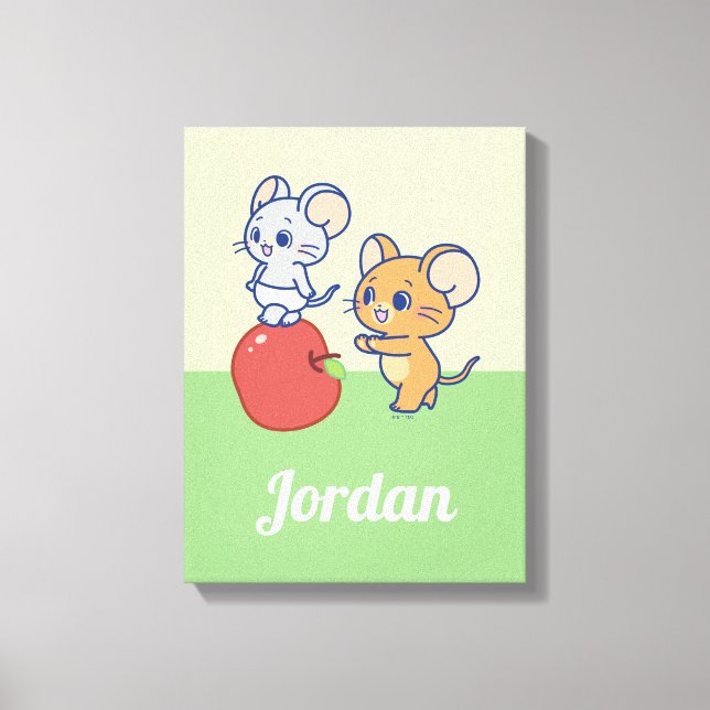 Toile Rollage Anime Tuffy et Jerry Apple (Recto)