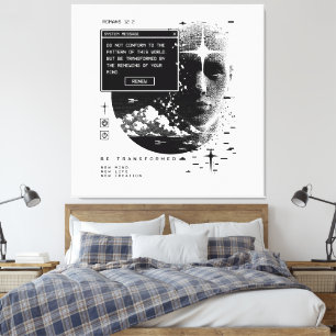 Toile Romains 12:2 Renouveler Votre Système de Message M