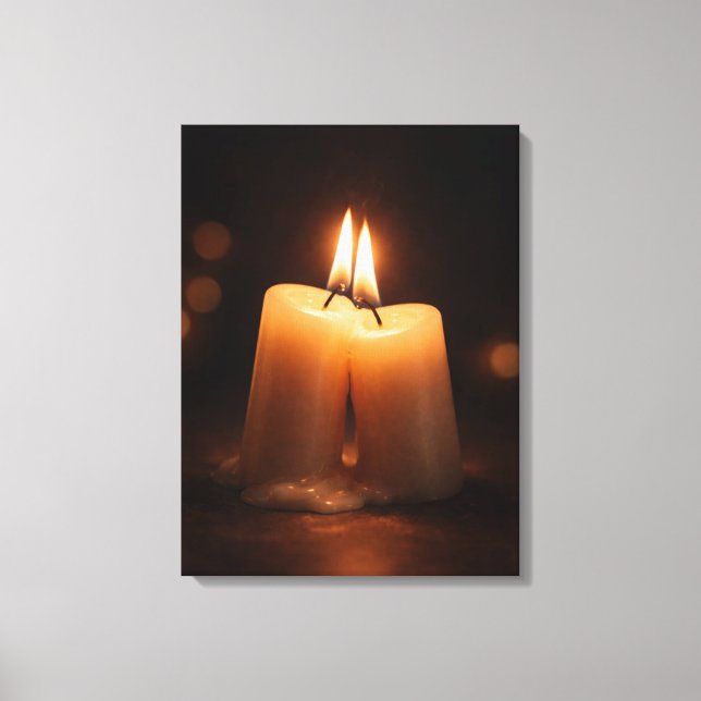 Toile Romantic Candlelight Glow – Minimal Valentine’s Da (Recto)