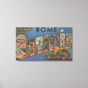 Toile Rome, lettre ScenesRome, GA de GeorgiaLarge