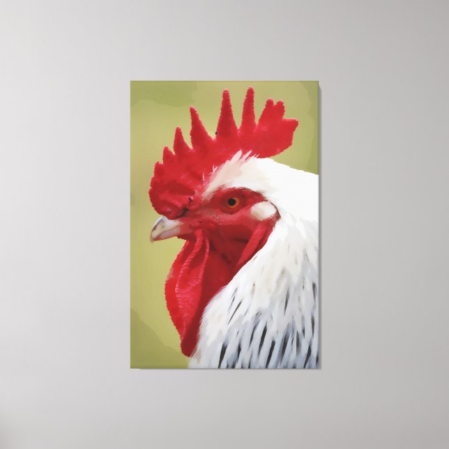 TOILE ROOSTER ART IMPRIMER DES CANVAS STRETCHÉS (Recto)