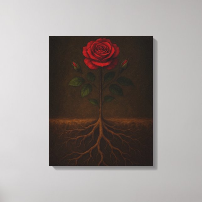 Toile Roots Before Bloom Canvas Print (Recto)