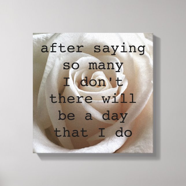 Toile Rose blanche (Recto)