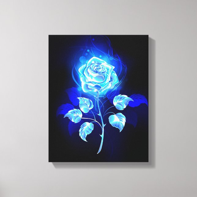 Toile Rose bleu brûlant (Recto)