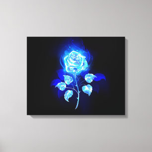 Toile Rose bleu brûlant
