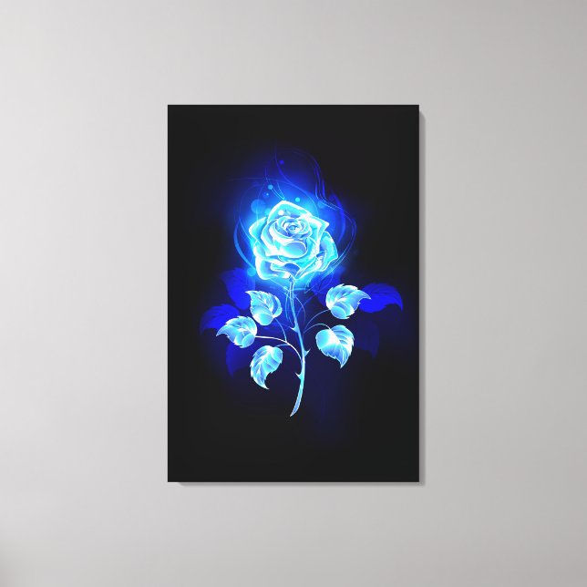 Toile Rose bleu brûlant (Recto)