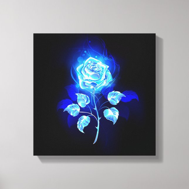 Toile Rose bleu brûlant (Recto)