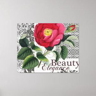 Toile Rose Damask Joli Floral Antique