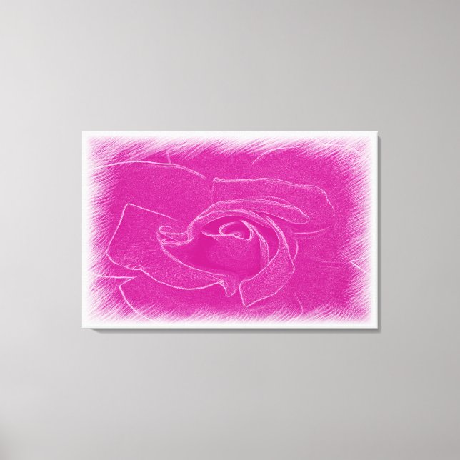 Toile Rose en dentelle magenta (Recto)