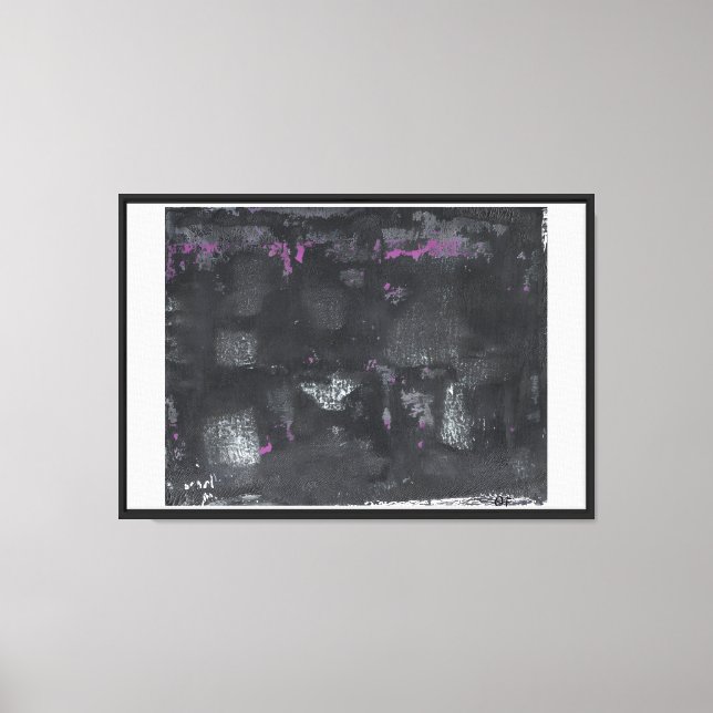 Toile Rose en Gris (Recto)