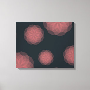 Toile Rose, géométrique, cool, abstraction fleur tendanc