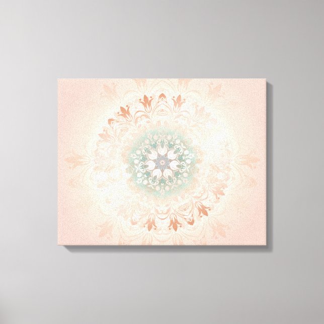 Toile Rose Gold Blush Floral Mandala (Recto)
