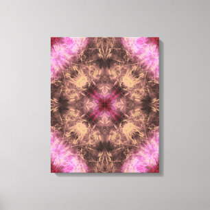 Toile Rose Gold Energy Kaléidoscope Art Fractal