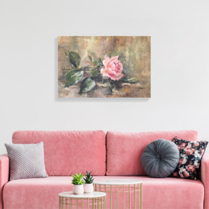 Toile Rose Grâce Rougeissante