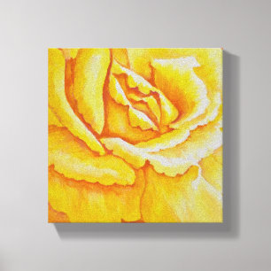 Toile Rose jaune
