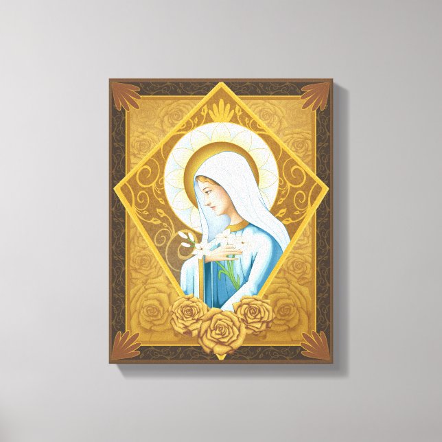 Toile Rose mystique (Recto)