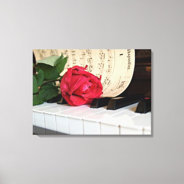 Toile Rose rouge (Recto)