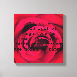 Toile Rose rouge
