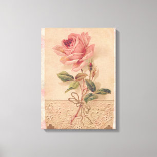Toile Rose victorien français de rose