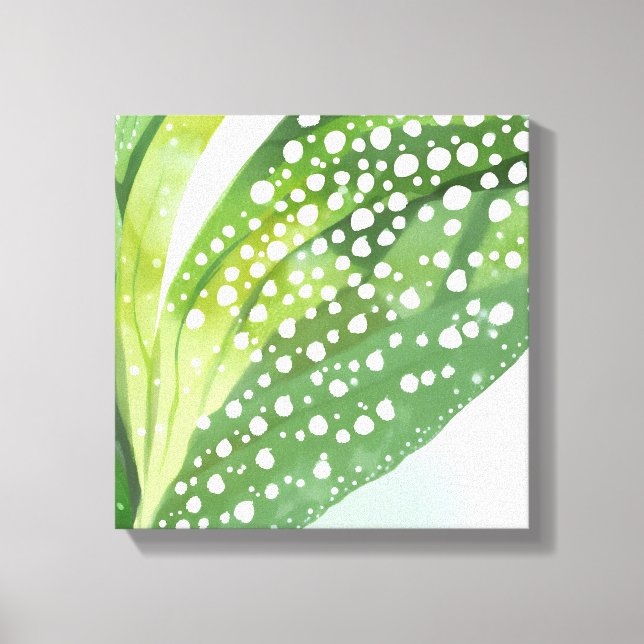 Toile Rosée du matin | Aquarelle botanique moderne (Recto)