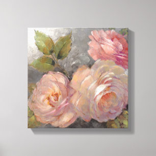 Toile Roses avec le gris