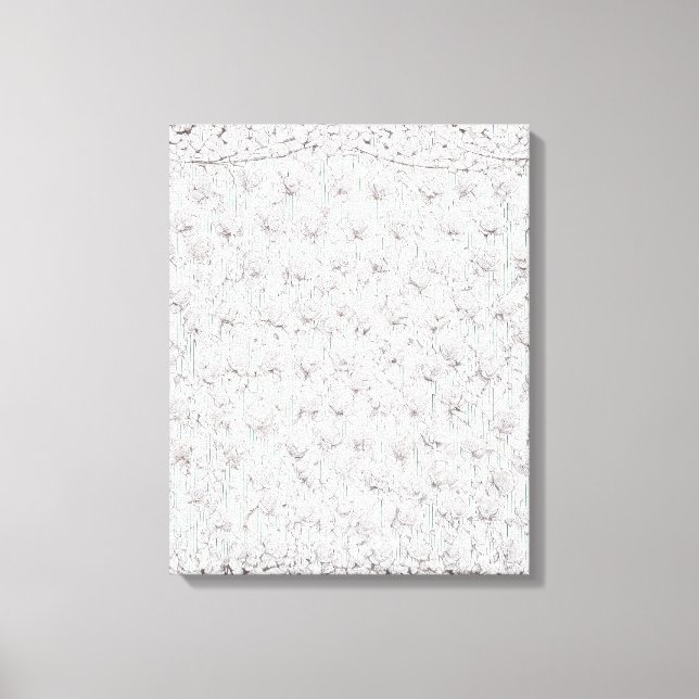 Toile Roses blanches F (Recto)