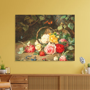 Toile Roses dans un panier – Josef Neugebauer