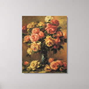 Toile Roses dans un vase de Pierre Renoir, Beaux-arts an