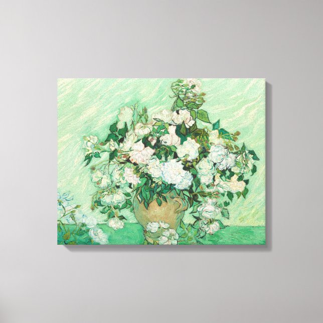 Toile Roses par Vincent van Gogh (Recto)