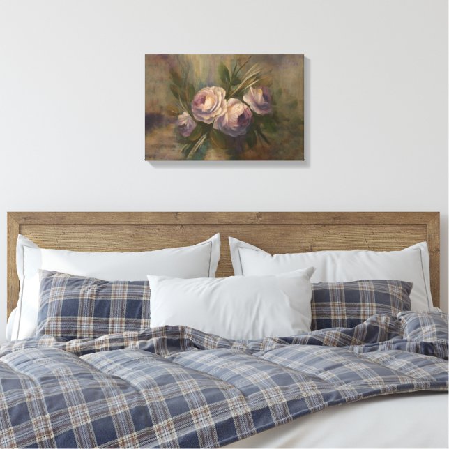 Toile Roses Peintes 45 cm x 30 cm  (Insitu(Chambre))