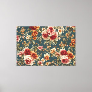 Toile Roses romantiques et belles fleurs