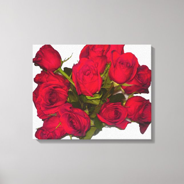 Toile Roses rouges Imprimer (Recto)