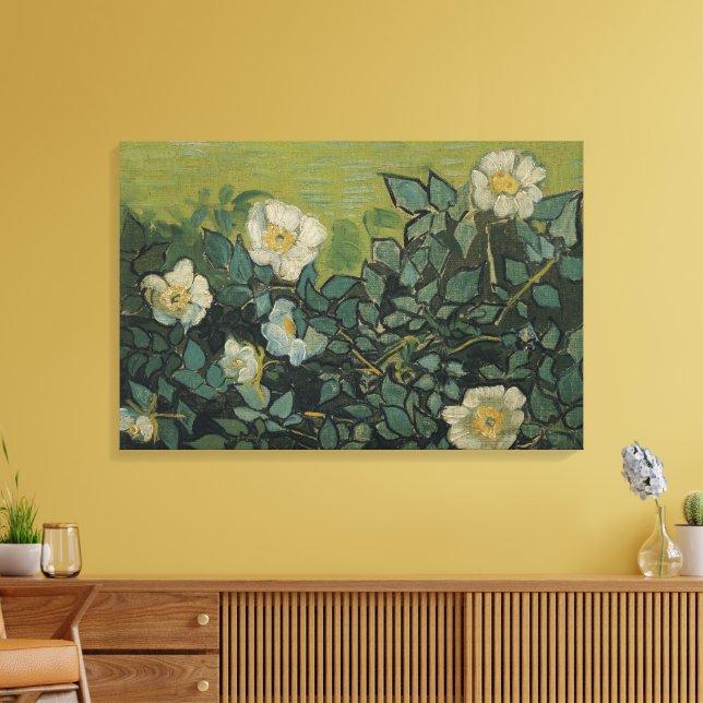 Toile Roses sauvages de Vincent van Gogh (Insitu(Salon))