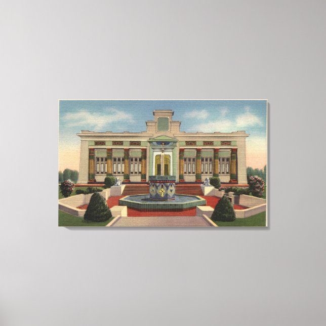 Toile Rosicrucian Park, boul Rose-Croix Sciene (Recto)
