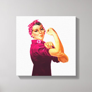 Toile Rosie Le Riveter - Cancer Rose