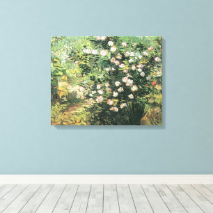 Toile Rosier en fleurs de Vincent van Gogh