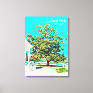 Toile Rotonde blanche de Sydney Balmoral Beach