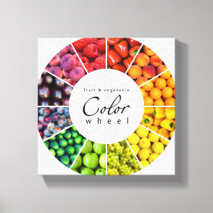 Toile Roue couleur fruits et légumes (12 couleurs)