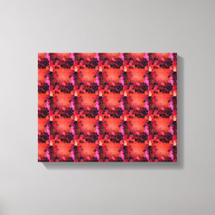 Toile Rouge Abstrait