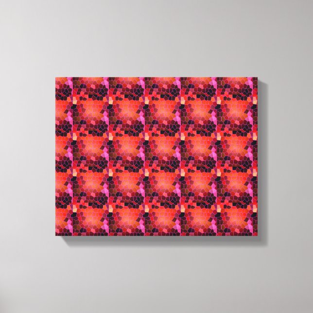 Toile Rouge Abstrait (Recto)