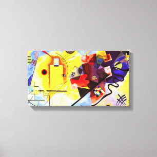 Toile rouge jaune Kandinsky