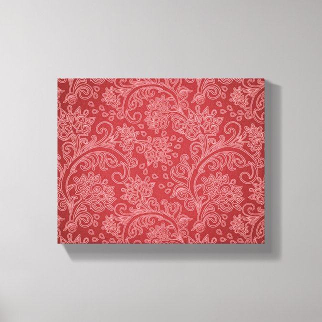 Toile Rouge Paisley Damask Designer Floral Classic (Recto)