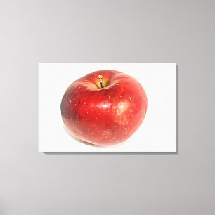 Toile Rouge Pomme Ripe Art Illustré